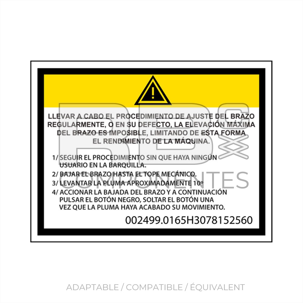 AUTOCOLLANT BERCEAU PIVOTANT (ESPAGNOL)