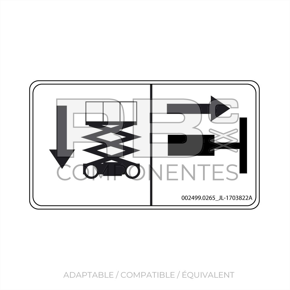 AUTOCOLLANT COMPATIBLE HL 1703822A