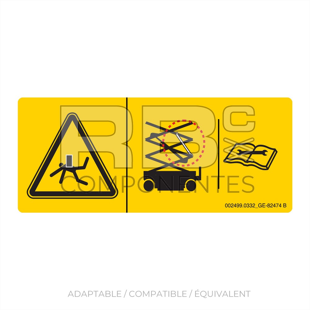 AUTOCOLLANT COMPATIBLE REF. 82474GT