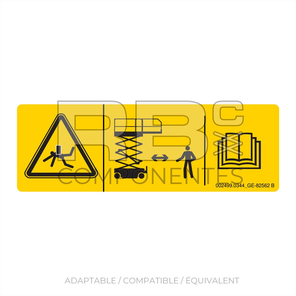 AUTOCOLLANT COMPATIBLE REF 82562GT
