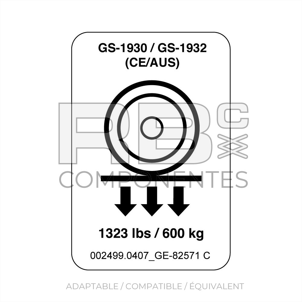AUTOCOLLANT COMPATIBLE REF. GE 82571