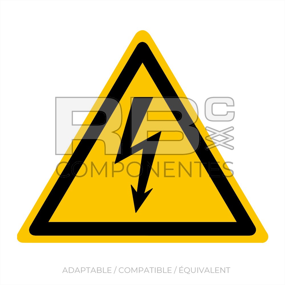 AUTOCOLLANT ISO 7010 - DANGER ELECTRIQUE