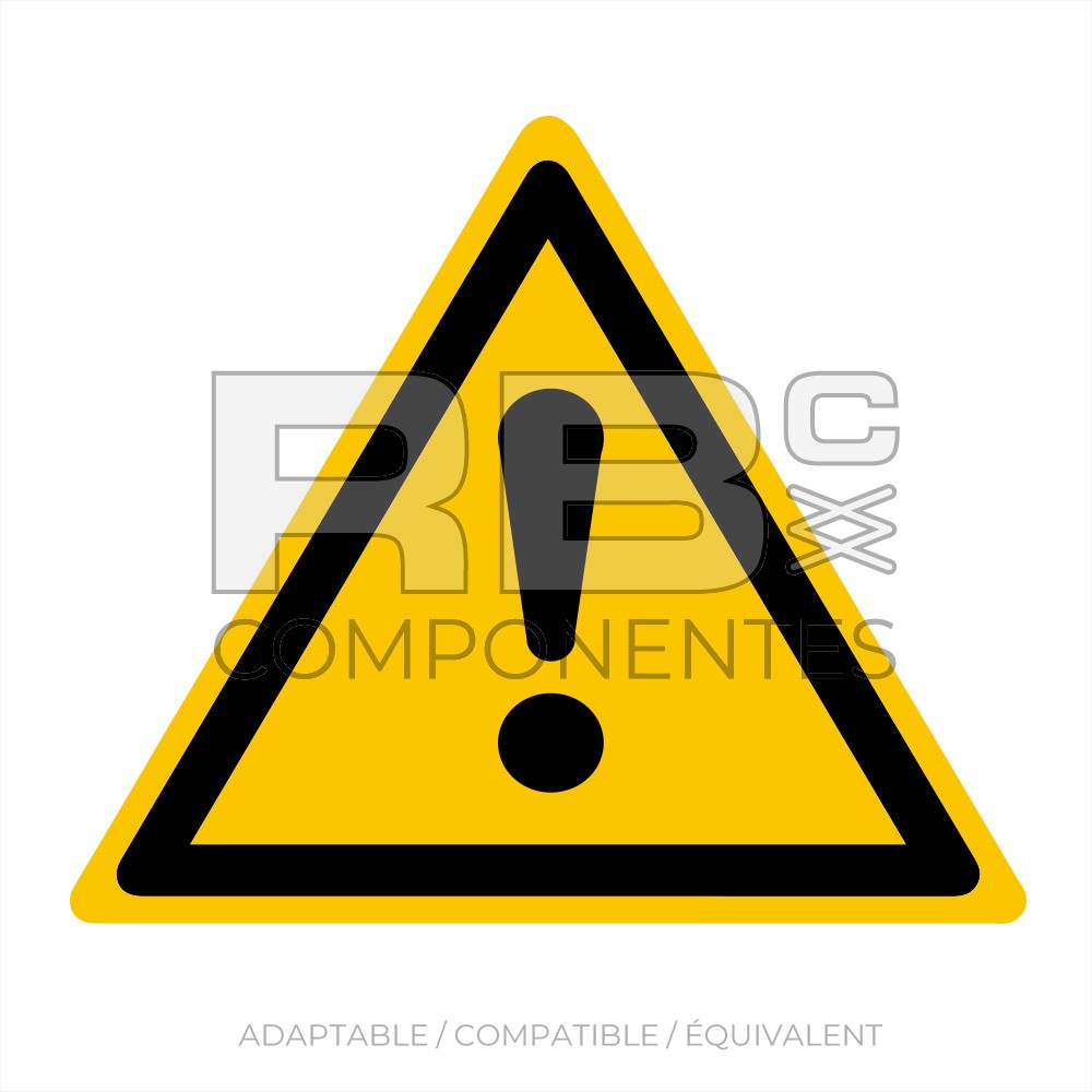 AUTOCOLLANT ISO 7010 - ATTENTION DANGER