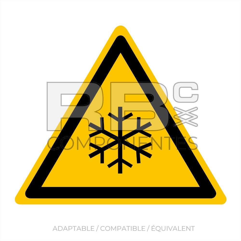 AUTOCOLLANT ISO 7010 - DANGER BASSE TEMPERATURE