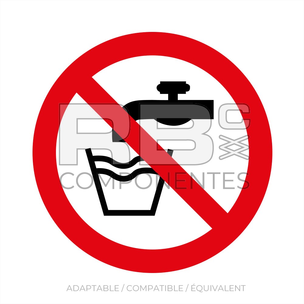 AUTOCOLLANT ISO 7010 - EAU NON POTABLE