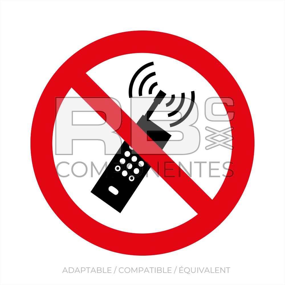 AUTOCOLLANT ISO 7010 NE PAS UTILISER TELEPHONES