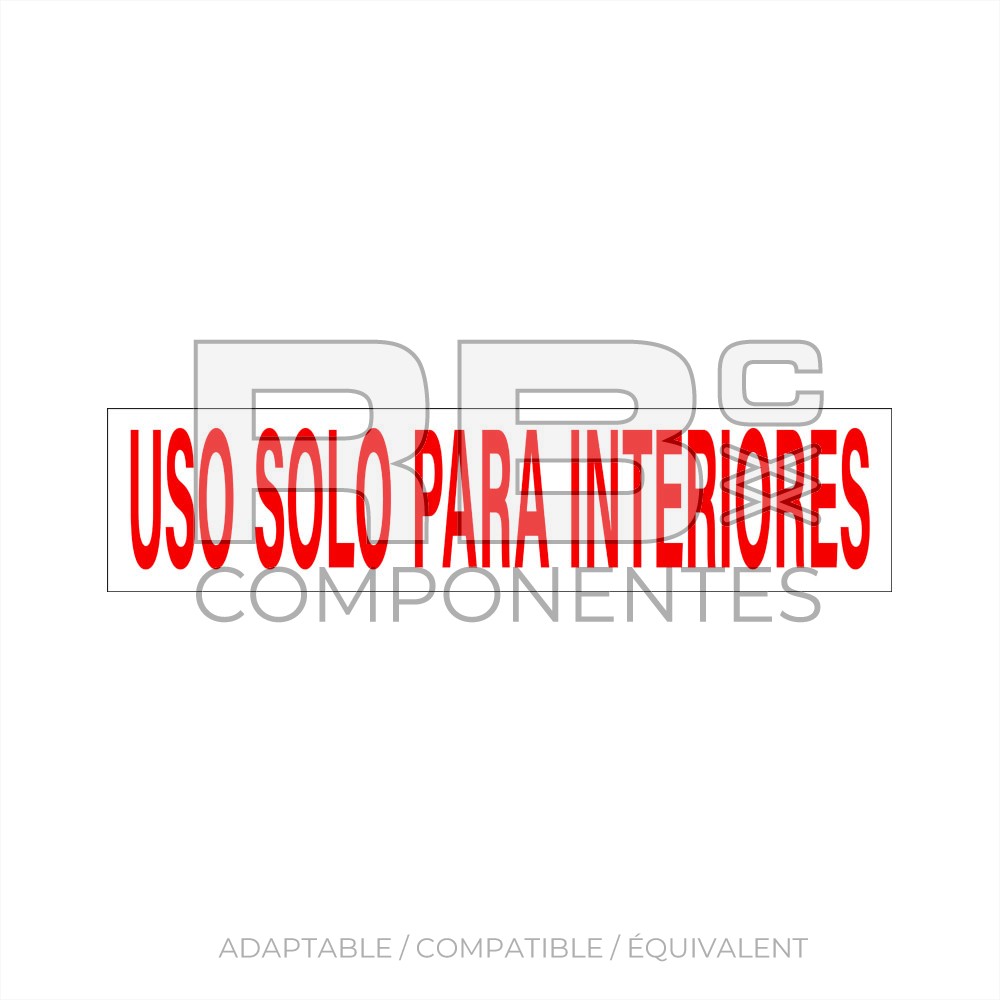 AUTOCOLLANT USAGE INTERNE UNIQUEMENT (ESPAGNOL)