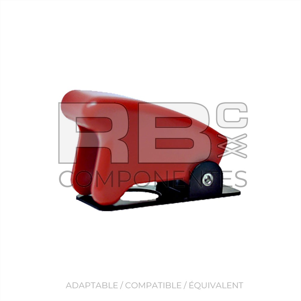 COUVRE-INTERRUPTEUR ROUGE.
