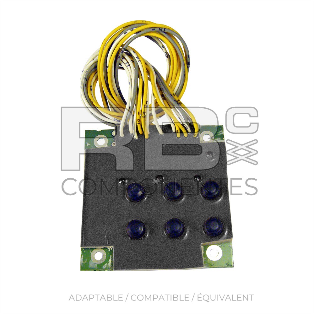 CARTE DE 6 BOUTONS ET 4 LEDS