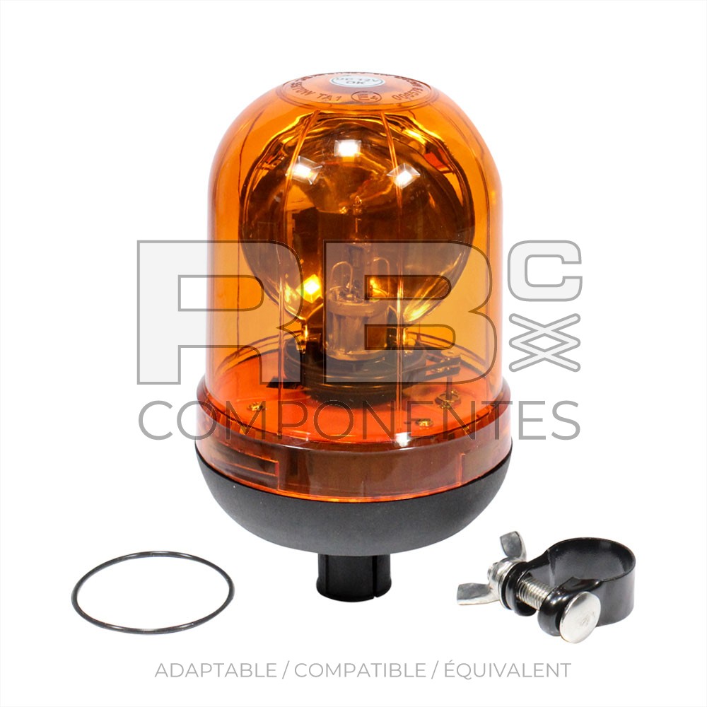 GYROPHARE TUBULAIRE FLEXIBLE  12V. OU 24V.