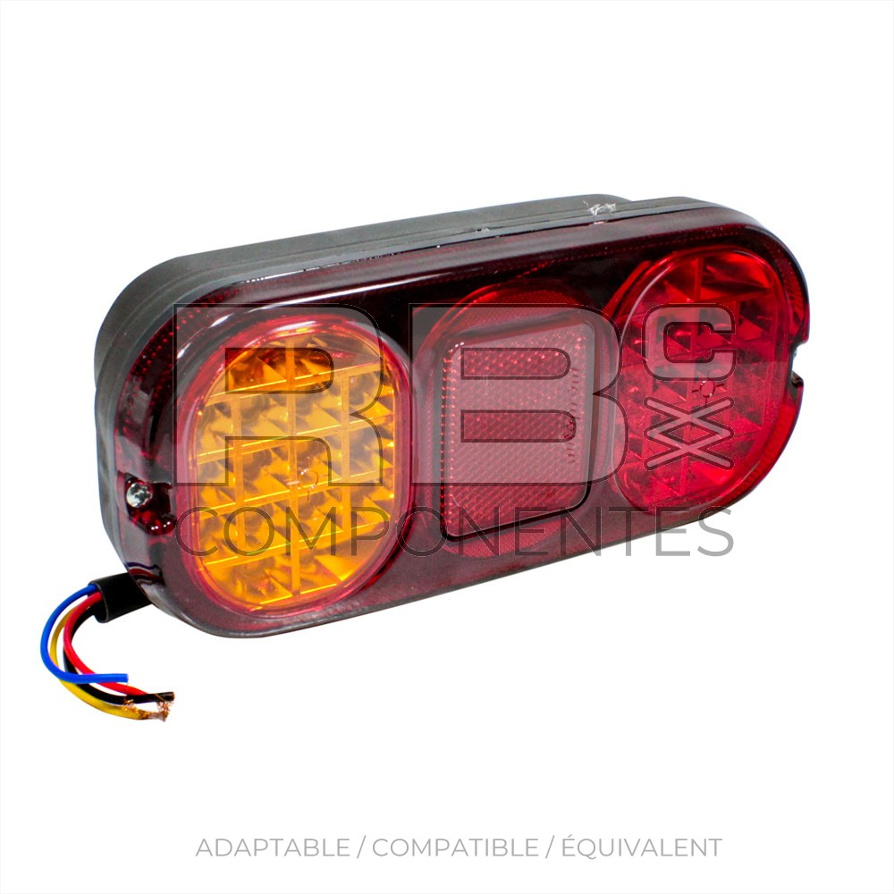PILOTO TRASERO LED 12V -(SIRVE PARA IZQ Y DCH)
