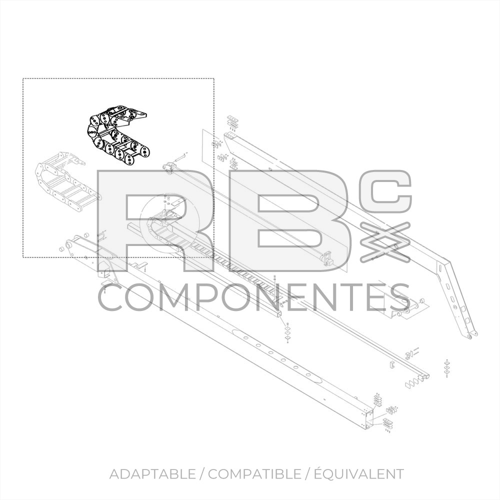 CHAINE PORTE-CABLES COMPATIBLE JL 1001099837