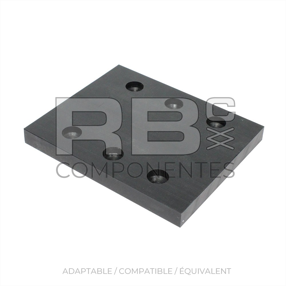 PATIN RECTANGULAIRE 185X152X18 MM