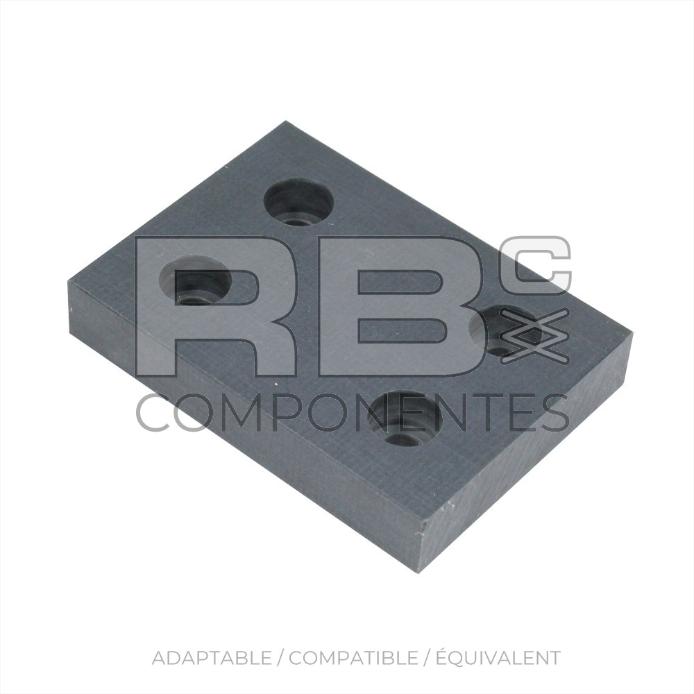 PATIN RECTANGULAIRE  110X80X19 MM