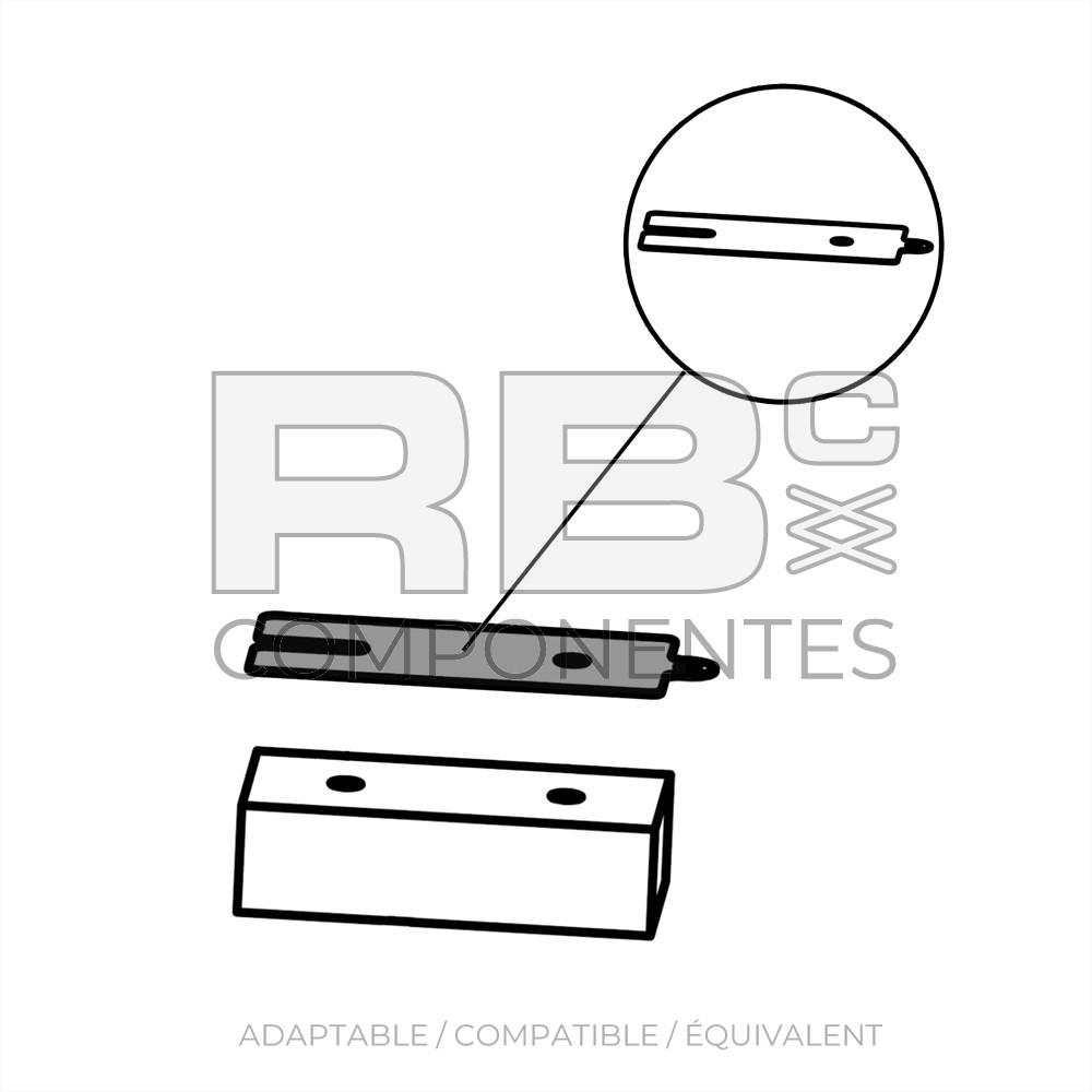 PATIN DE FROTTEMENT  AD/CO/EQ HL 194P261860