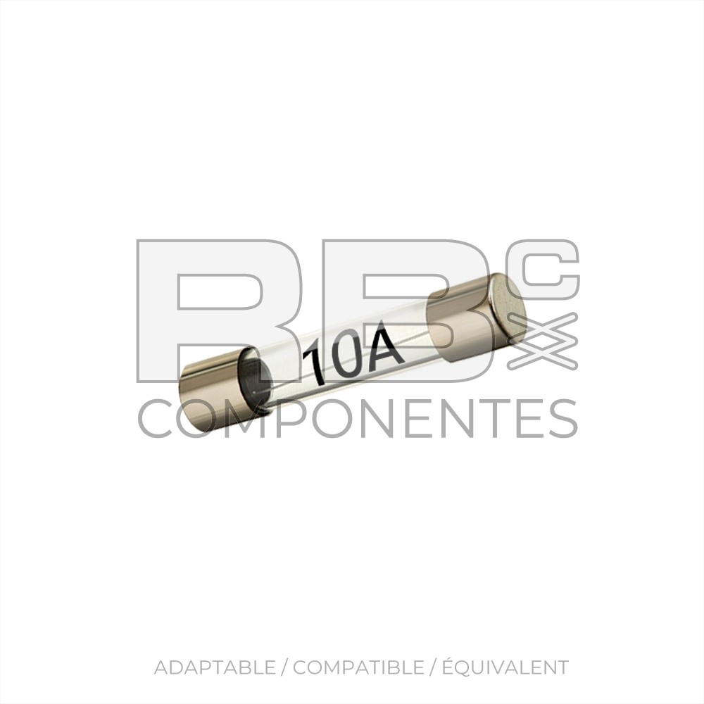 FUSIBLE DE VERRE DE 10 A.