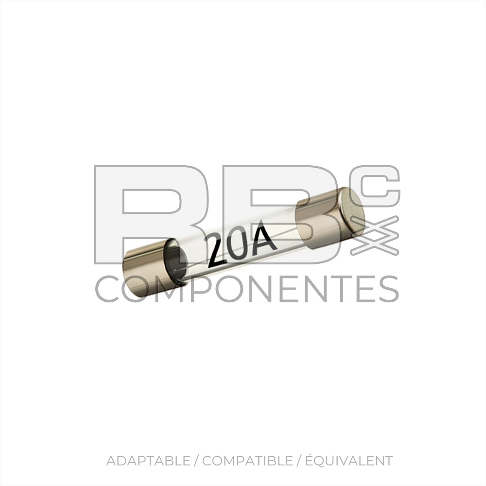 FUSIBLE DE VERRE DE 20 A.
