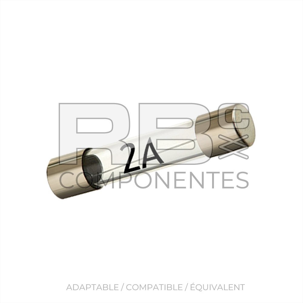 FUSIBLE DE VERRE DE 2 AMP 32 MM