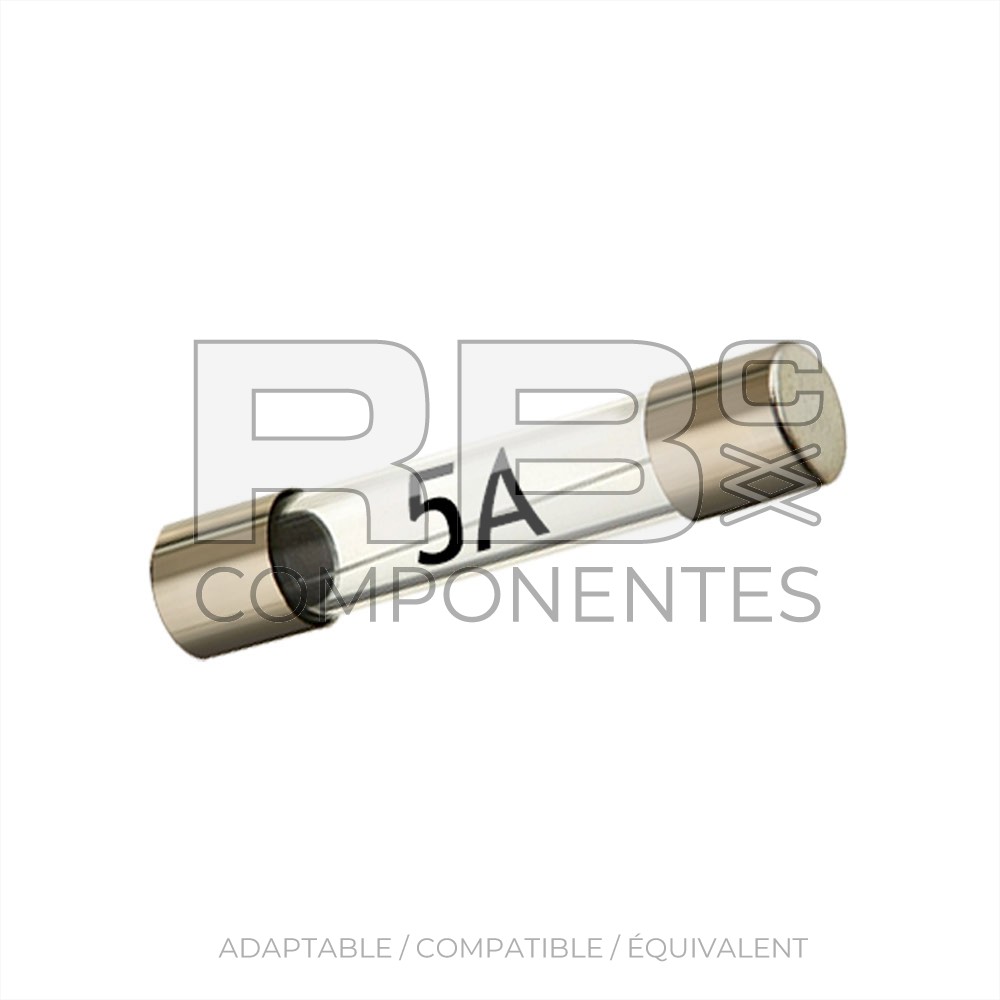 FUSIBLE DE VERRE DE 5 AMP 32 MM