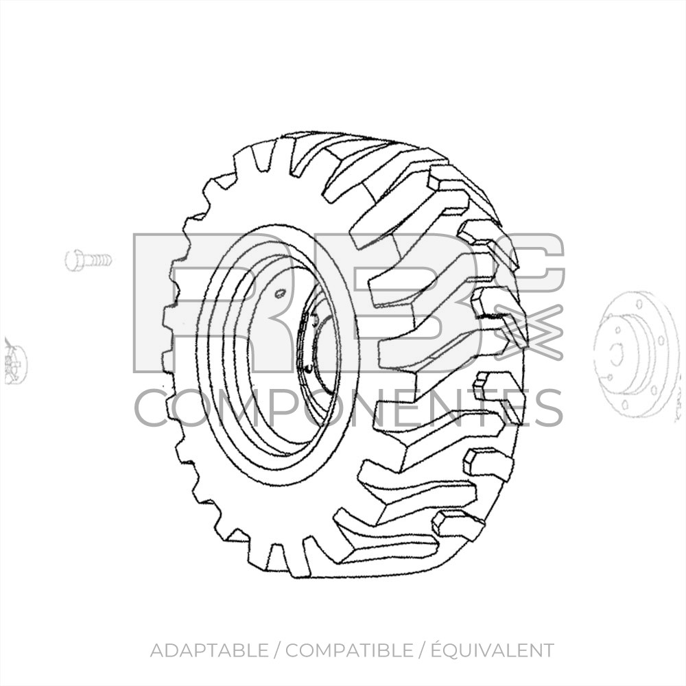 ROUE ADAPTABLE GE 79101 (26x12D380 PR8)