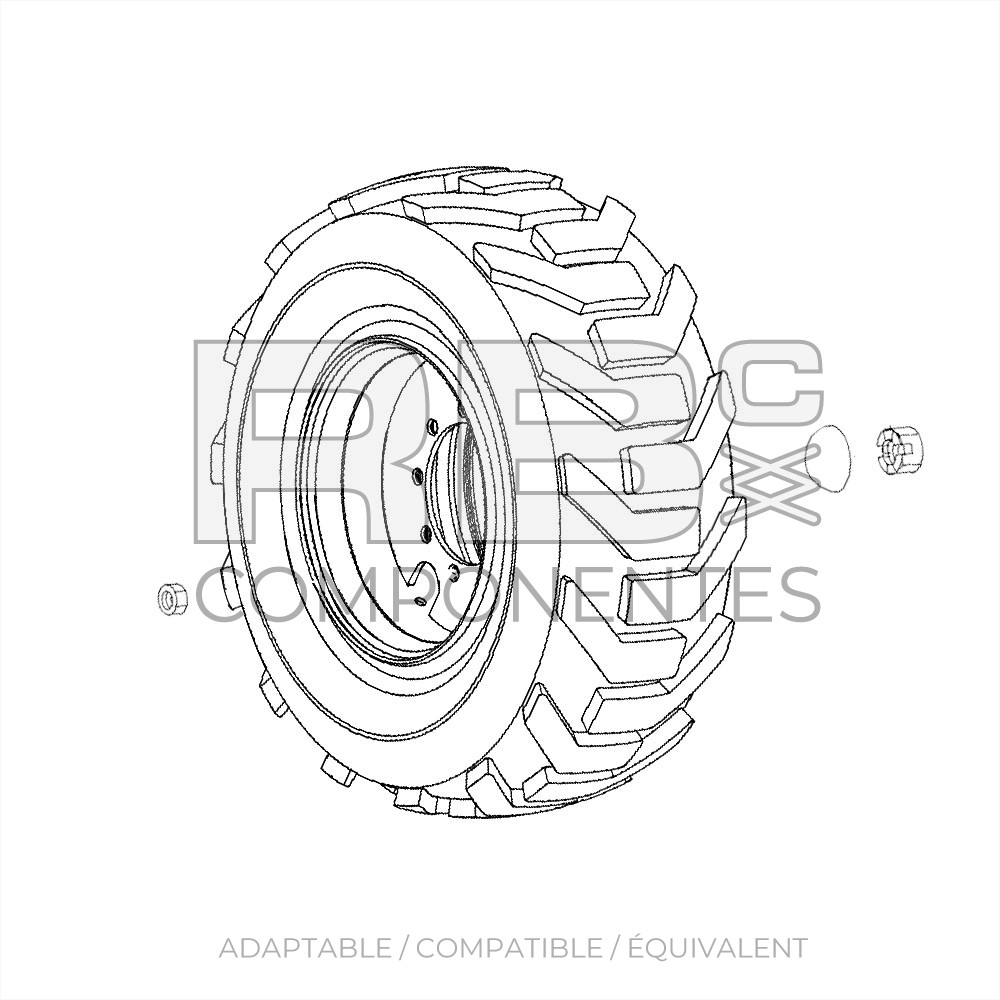 ROUE , 9 LG, , ADAPTABLE REF  1267779
