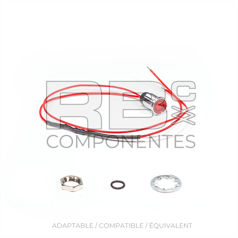 DIODO LED ROJO 12 V