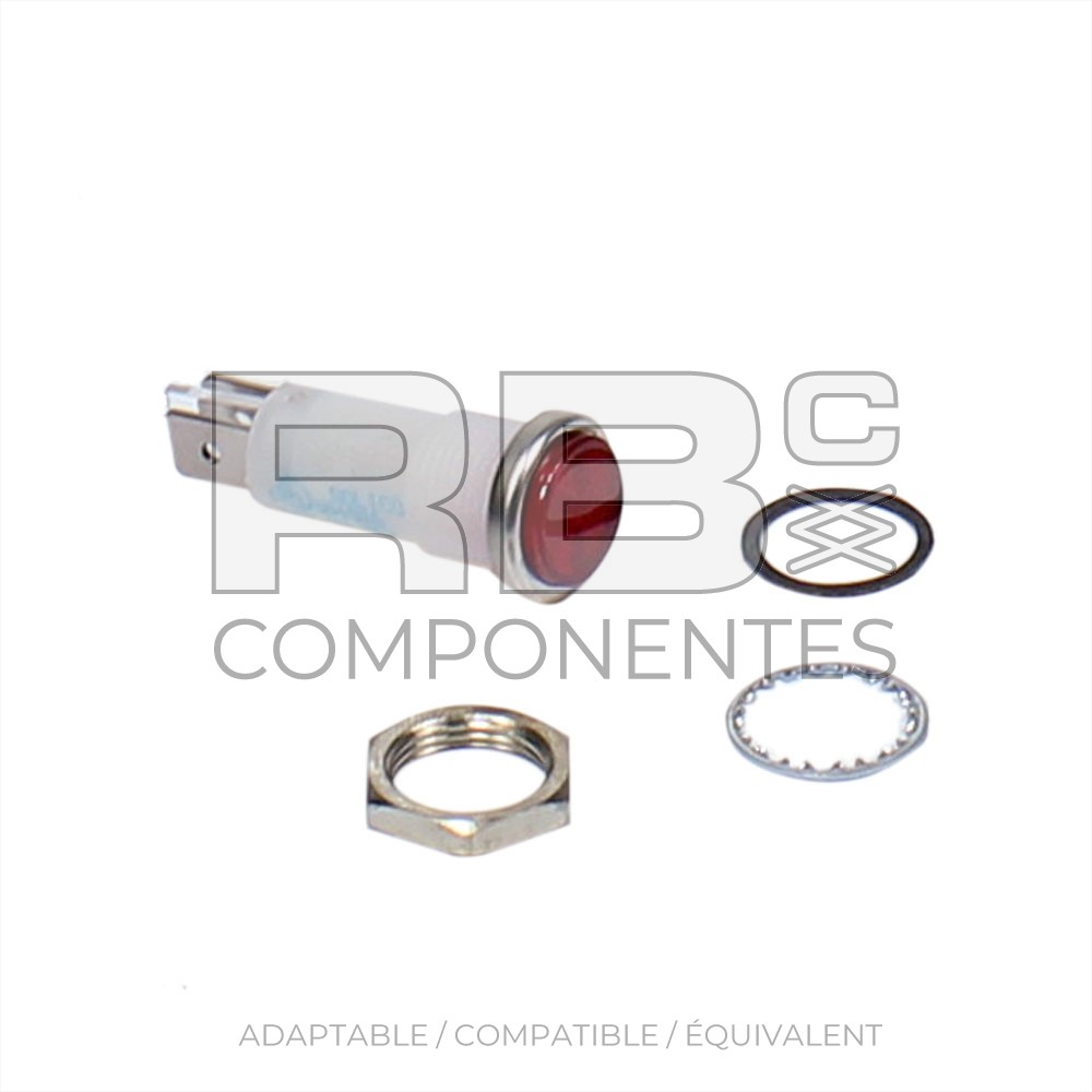 PILOTO LED ROJO 12V COMPATIBLE GE 824879