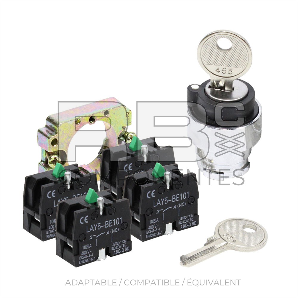 SEL LLAVE DE TRES POS + SOPORTE +4 CAMARAS NO