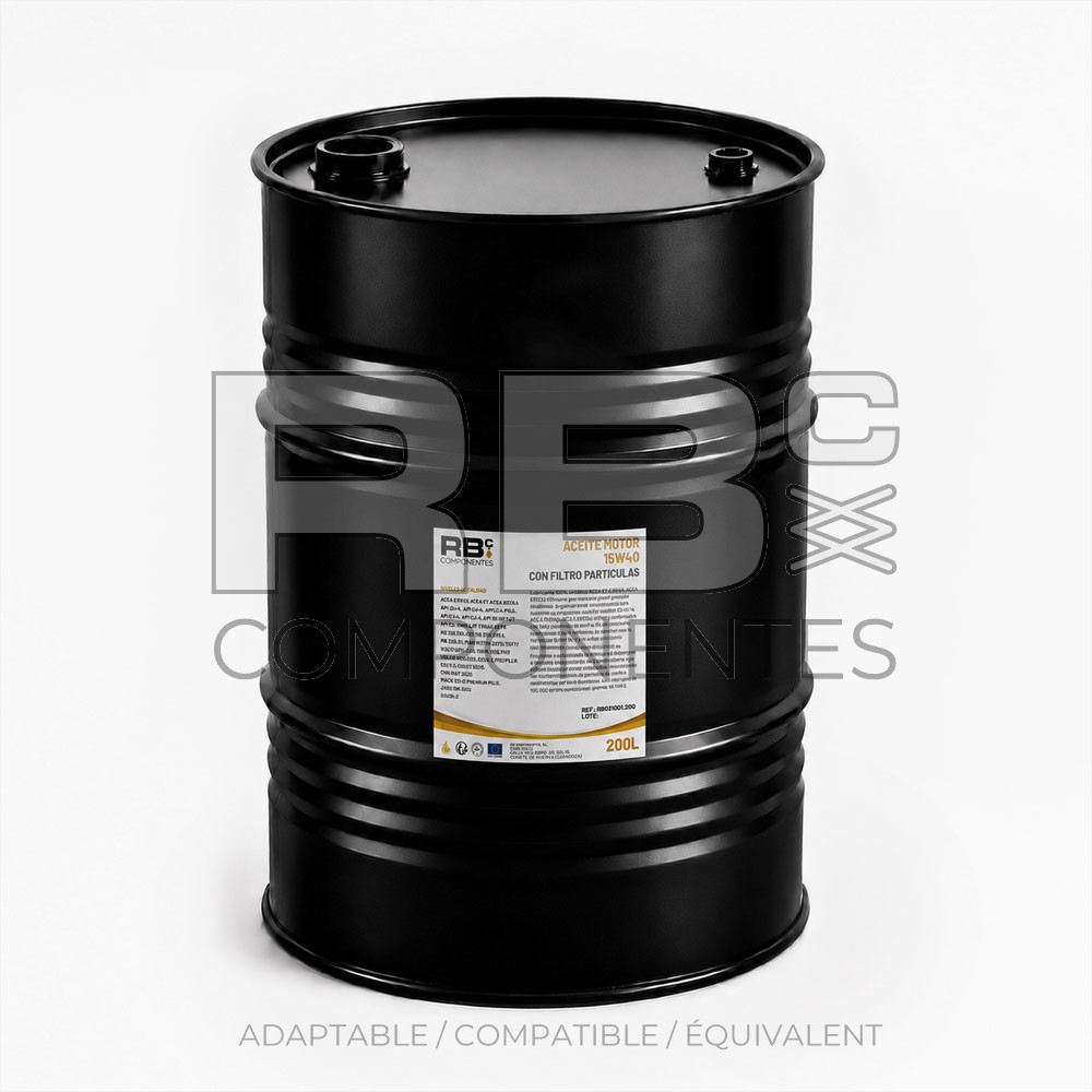 ACEITE MOTOR 15W40 - CON FILTRO PARTICULAS 200L