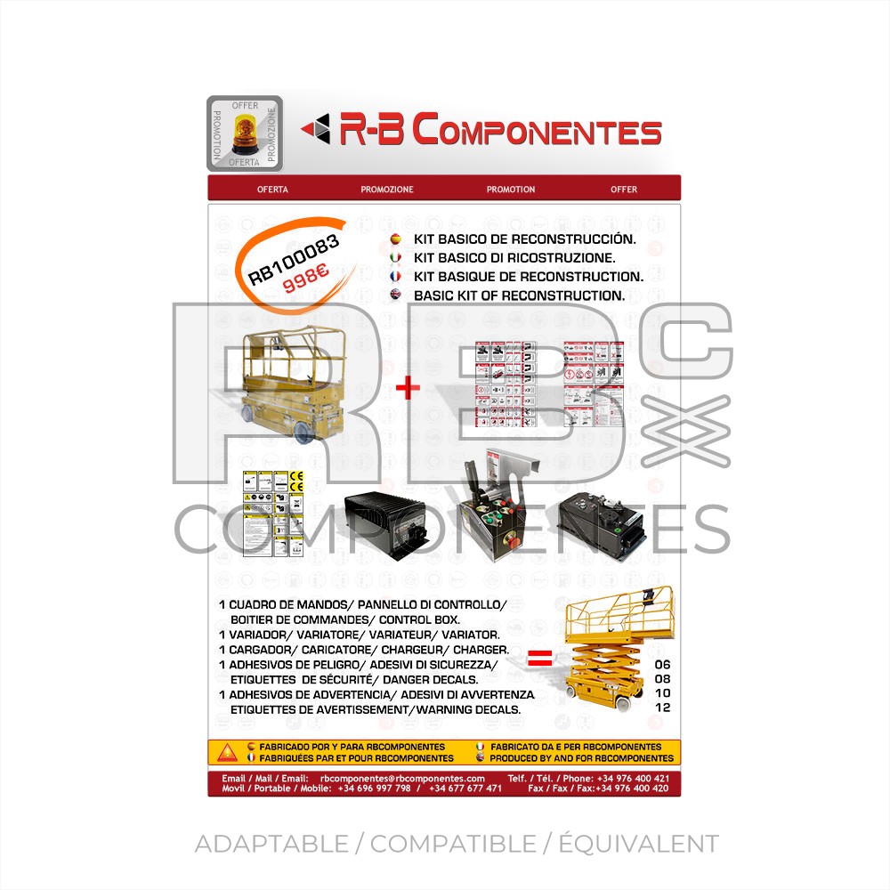 KIT BASIQUE DE RECONSTRUCTION POUR CISEAUX HL
