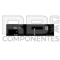 AUTOCOLLANT DU  PUPITRE INFÉR CISEAUX COMPACT-NOIR