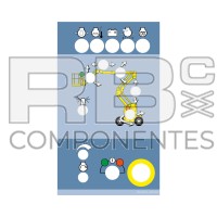 ADH. DU  PUPITRE INFÉRIEUR ART DIESEL HA12PX-BLEU
