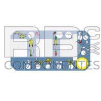 AUTOCOLLANT PUPITRE HAUT POUR 21TX,23TPX,25TPX