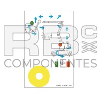 ADH. COMMANDES INFÉRIEURES POUR 12IP/15IP