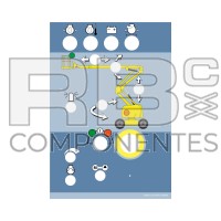 AUTOCOLLANT COMMANDES INFÉRIEURES POUR H16X