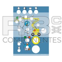 AUTOCOLLANT PUPITRE INFÉRIEUR POUR HA16/18PX