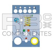 AUTOCOLLANT POSTE BAS POUR HL-12/15/18SX-SXL