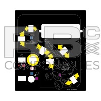 AUTOCOLLANT DE FONCTION - PUPITRE INF.
