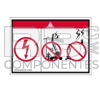 AUTOCOLLANT DANGER ELECTROCUTION