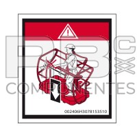 AUTOCOLLANT NE PAS BLOQUER LA BARRE