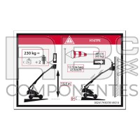 AUTOCOLLANT HAUTEUR PLANCHER+CHARGE
