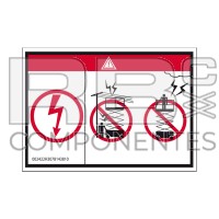 AUTOCOLLANT DANGER ELECTROCUTION-CISEAUX