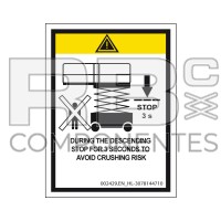 AUTOCOLLANT TEMPS DE DESCENTE 3 SEC (ANGLAIS)