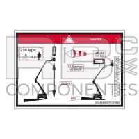 AUTOCOLLANT HAUTEUR PLANCHER+CHARGE POUR 41PX