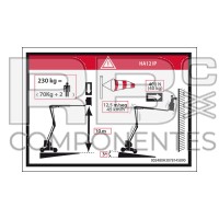 AUTOCOLLANT HAUTEUR PLANCHER+CHARGE