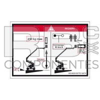 AUTOCOLLANT HAUTEUR PLANCHER+CHARGE POUR 260PX (AD