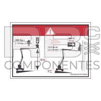 ADH. HAUTEUR PLANCHER+CHARGE 12DE/DX