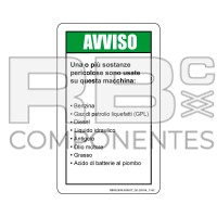 AUTOCOLLANT COMPATIBLE GE 28164 116C (ITALIEN)