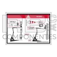 AUTOCOLLANT HAUTEUR PLANCHER + CHARGE HL 18SPX