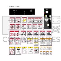 KIT ADH ADVERT+PELIGRO+FUNCION  HL-C8 (INGLES)